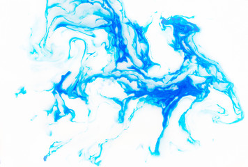 Beautiful abstract Ebru drawing technique .Turkish style of painting Ebru on water with acrylic paints twists the waves.A stylish combination of natural luxury