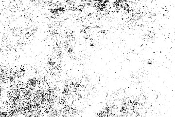 Black and white grunge urban texture vector with copy space. Abstract illustration surface dust and rough dirty wall background with empty template. Distress and grunge effect concept. Vector EPS10. - obrazy, fototapety, plakaty