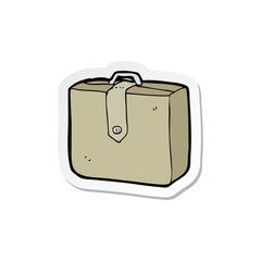 sticker of a cartoon suitcase
