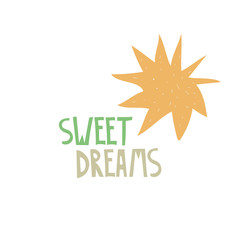 Vector Sweet Dreams Baby Print