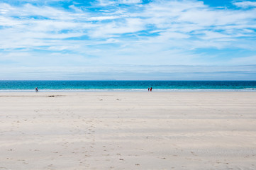 Fototapeta na wymiar Beach of the Atlantic Ocean in Finistere Brittany France