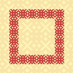 Art deco geometric vintage border frame and pattern. It can be used for invitation, congratulation, retro ornamental design