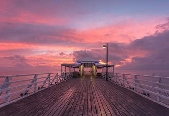 Beautiful sunrise at Shorncliffe pier