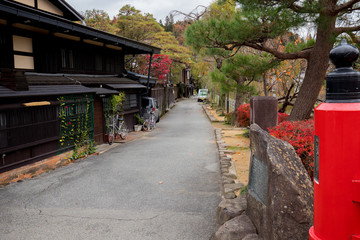 観光地高山の古い町並み