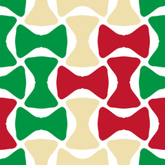 Bright seamless pattern with alternate geometric elements.