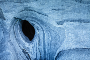 Cuevas de Mármol, Carretera Austral, lago General Carrera, Puerto Tranquilo, Chile - obrazy, fototapety, plakaty