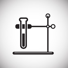 Chemistry glassware icon on background for graphic and web design. Simple vector sign. Internet concept symbol for website button or mobile app.
