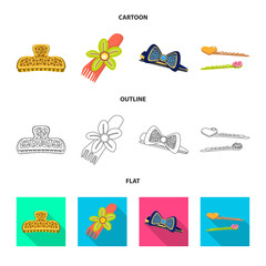 Vector illustration of beauty and fashion sign. Collection of beauty and female stock symbol for web.