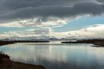 Thingvellir with lake Pingvallavatn in Iceland