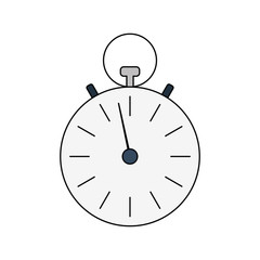 Flat design icon of Stopwatch