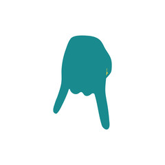 Baseball catcher gesture icon