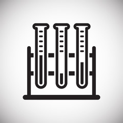 Chemistry glassware icon on background for graphic and web design. Simple vector sign. Internet concept symbol for website button or mobile app.