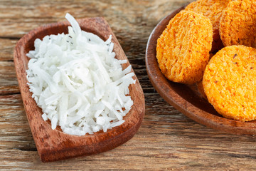 coconut candy, traditional candy from colombia