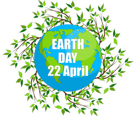 Earth Day. Eco friendly ecology concept. World environment day background.