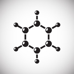 Obraz premium Chemistry icon on background for graphic and web design. Simple vector sign. Internet concept symbol for website button or mobile app.