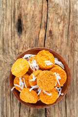 coconut candy, traditional candy from colombia