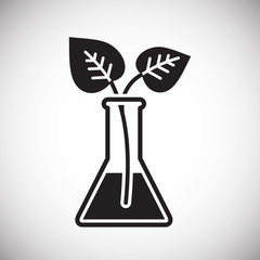 GMO icon on background for graphic and web design. Simple vector sign. Internet concept symbol for website button or mobile app.