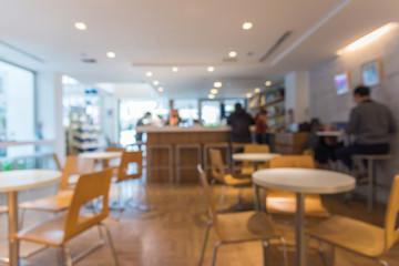 Fototapeta na wymiar Blurred background photo. Coffee shop .