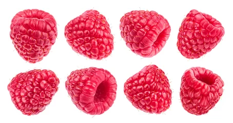 Poster Raspberry isolated on white background. Collection © xamtiw