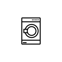 laundry, outline black style icon