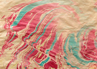 imprint ebru texture on paper1