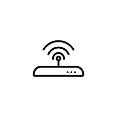 wifi, outline black style icon