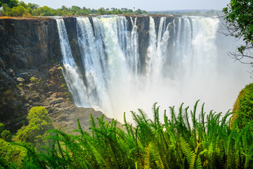 Victoria Falls on Zambezi river - Livingstone-Zambia (Mosi-oa-Tunya)