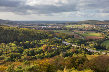 Landscape of Low Saxony in Germany .