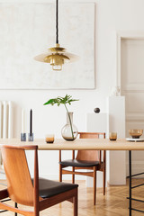 Stylish dining room interior