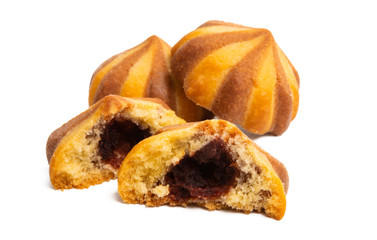 striped cookies isolated