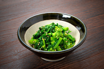 菜の花の辛子和え