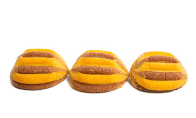striped cookies isolated