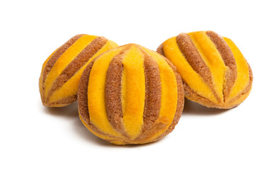 striped cookies isolated