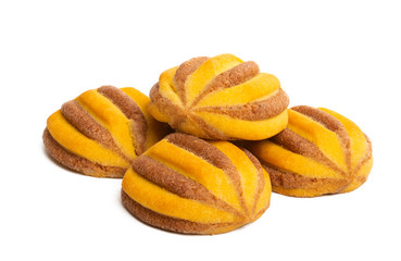 striped cookies isolated