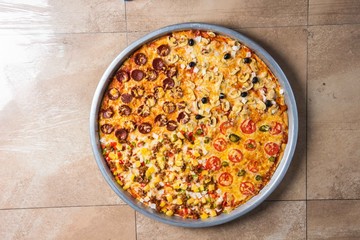 Tasty 4 flavours Pizza - Hawaiian - Pepperoni - Cheesey - Mushroom