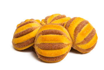 striped cookies isolated
