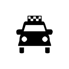 Taxi car icon. City transport sign