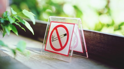 No smoking sign