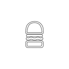 Burger icon.  Fastfood sign