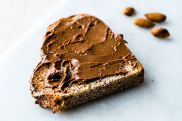 Raw Organic Almond Butter Cream with Bread