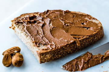 Raw Organic Almond Butter Cream with Bread