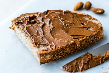 Raw Organic Almond Butter Cream with Bread