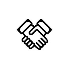 Handshake icon. Business sign