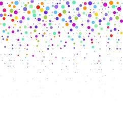 Colored bubbles on white background   