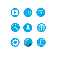 Icons for smartphone vector graphics