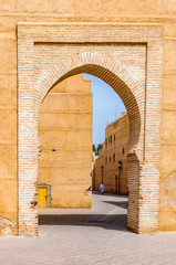 Majestic gate in Marrakech, Morocco