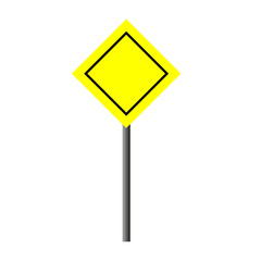 Yellow traffic icon