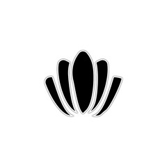 Obraz premium Lotus icon. Flower sign