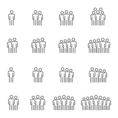 People Icons , Person work group Team Vector