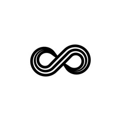 Fototapeta premium Creative illustration of infinity symbol vector